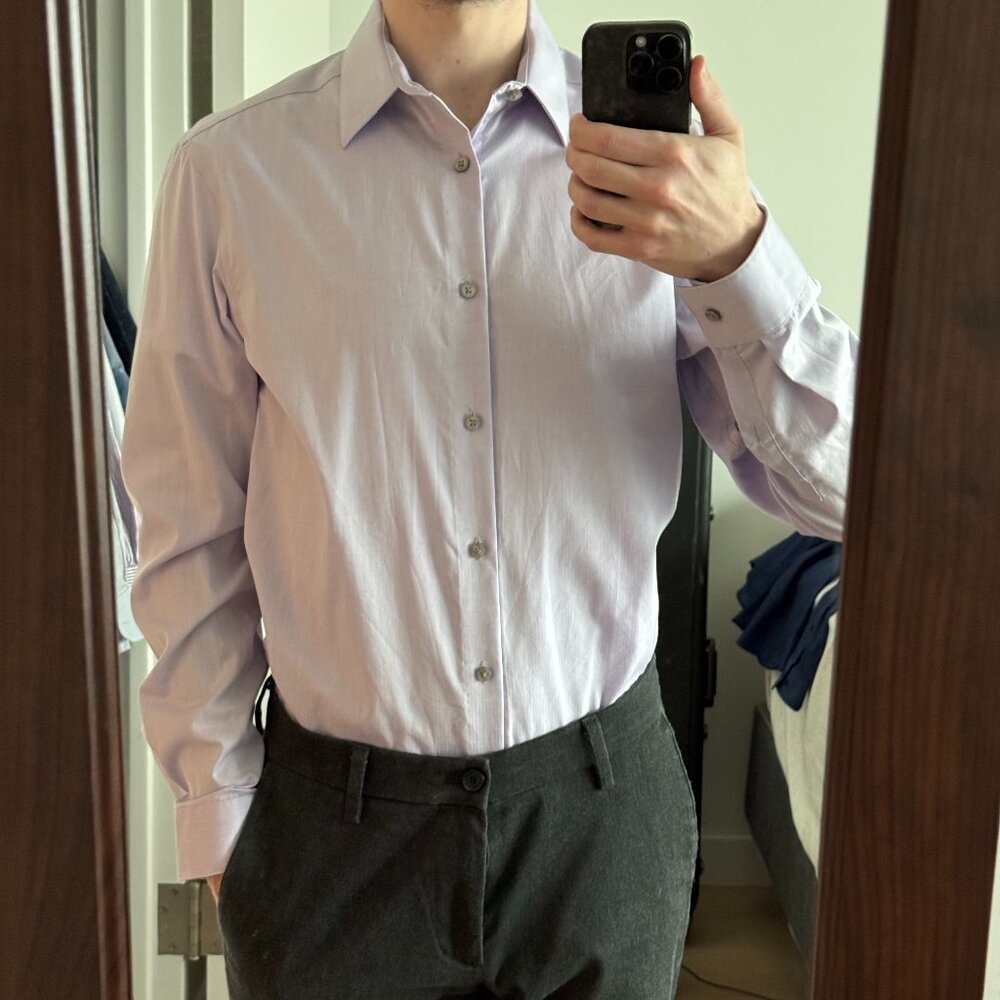 Light Purple Calvin Klein Dress Shirt, 15 32/33